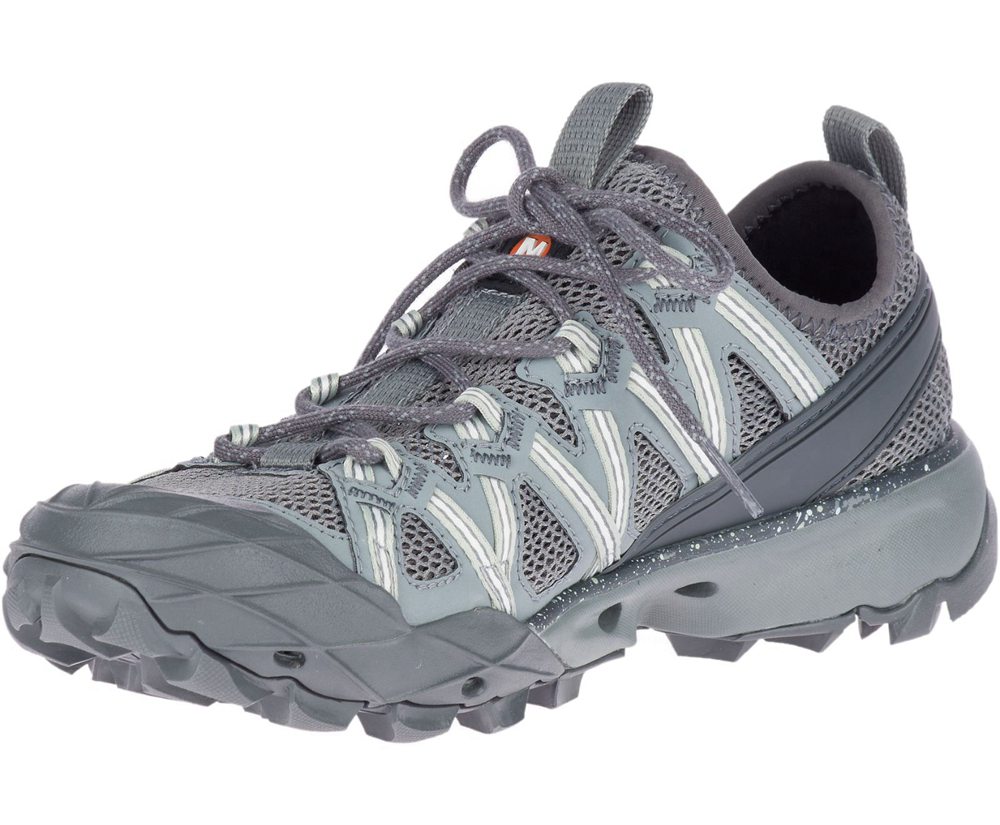 Buty Trekkingowe Merrell Damskie Szare - Choprock - 270394-SRE